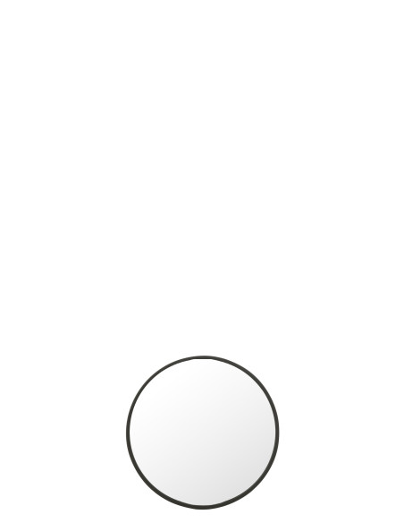 Miroir rond noir mat de taille moyenneJ-Line Miroir rond noir mat de taille moyenneJ-Line