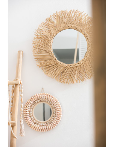 Miroir en rotin naturelJ-Line