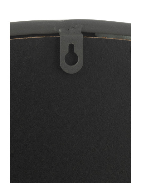 Miroir rond noir mat de taille moyenneJ-Line Miroir rond noir mat de taille moyenneJ-Line