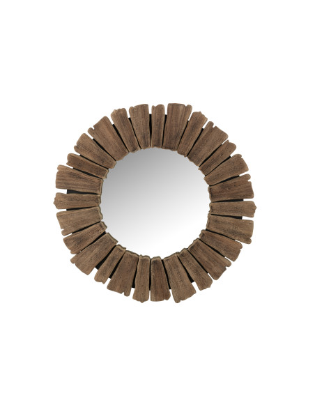 Miroir Vacances Bois Naturel GrandJ-Line Miroir Vacances Bois Naturel GrandJ-Line