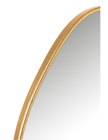 Miroir abstrait en MDF/verre doré grandJ-Line
