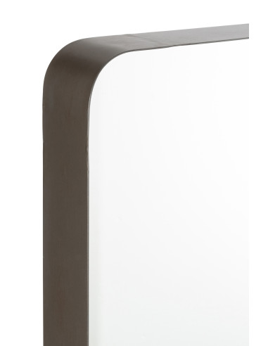 Miroir Markus Métal/Verre Noir LJ-Line