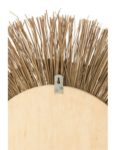 Miroir Melissa Paille Naturelle/Blanc GrandJ-Line