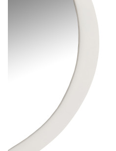 Miroir mural rond en métal/verre blanc grandJ-Line 2