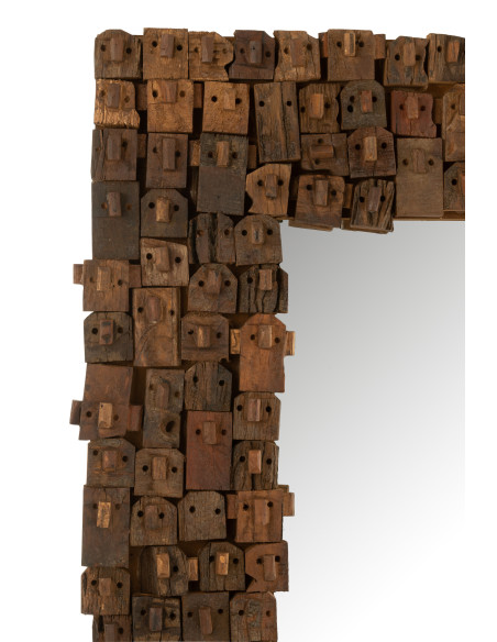 MIROIR SYMA EN BOIS RECYCLÉ/MIROIR NATUREL GRANDJ-Line MIROIR SYMA EN BOIS RECYCLÉ/MIROIR NATUREL GRANDJ-Line