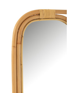 Miroir Échelle Rotin NaturelJ-Line 2