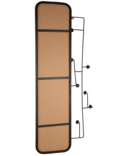 Miroir Arlo Crochets Haut NoirJ-Line 2