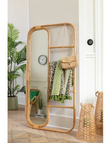 Miroir Échelle Rotin NaturelJ-Line