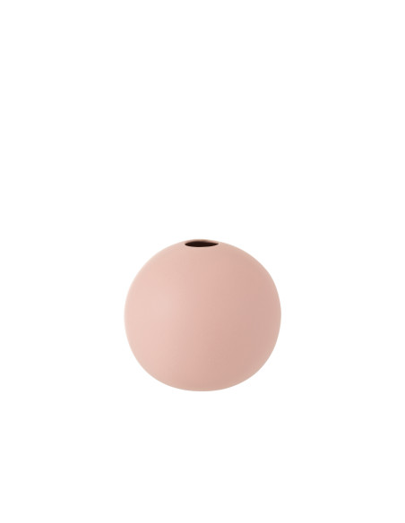 Vase Balle en Céramique Rose Pastel de Taille MoyenneJ-Line Vase Balle en Céramique Rose Pastel de Taille MoyenneJ-Line