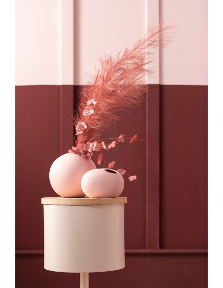 Vase Balle en Céramique Rose Pastel de Taille MoyenneJ-Line Vase Balle en Céramique Rose Pastel de Taille MoyenneJ-Line