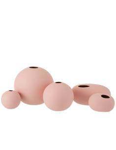 Vase Balle en Céramique Rose Pastel LargeJ-Line 2
