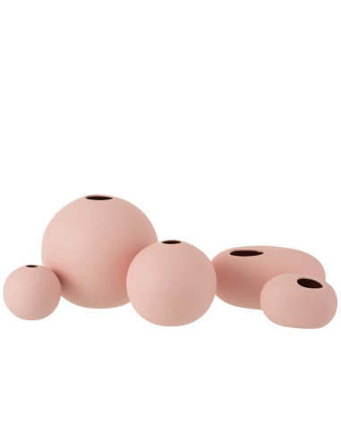 Vase Balle en Céramique Rose Pastel LargeJ-Line