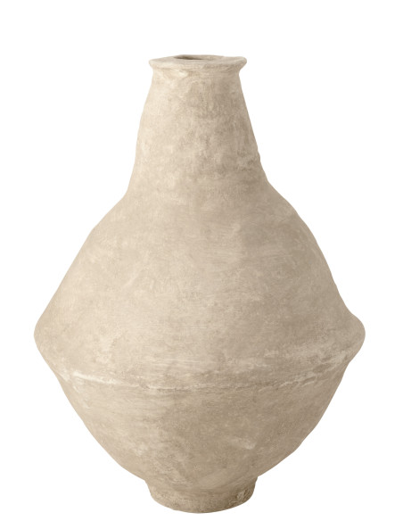 Vase Extra-Large Chad Papier Mache BlancJ-Line Vase Extra-Large Chad Papier Mache BlancJ-Line