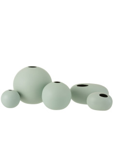 Vase Balle en Céramique Vert Pastel GrandJ-Line 2