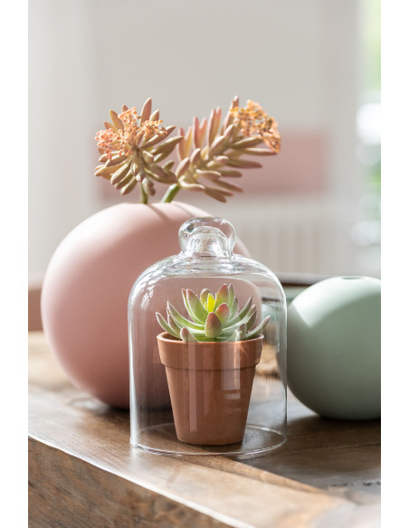 Vase Balle en Céramique Rose Pastel LargeJ-Line