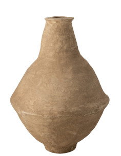 Vase Extra-Large Chad Papier Mache BrownJ-Line