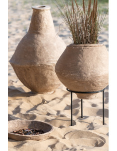 Vase Extra-Large Chad Papier Mache BrownJ-Line 2