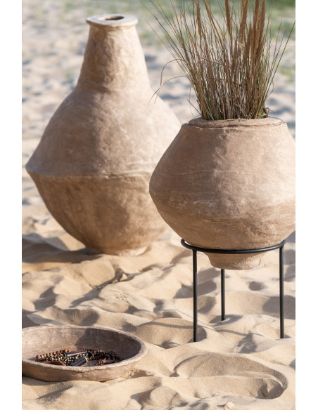 Vase Extra-Large Chad Papier Mache BrownJ-Line Vase Extra-Large Chad Papier Mache BrownJ-Line