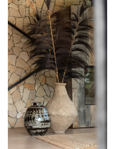 Vase Extra-Large Chad Papier Mache BrownJ-Line Vase Extra-Large Chad Papier Mache BrownJ-Line