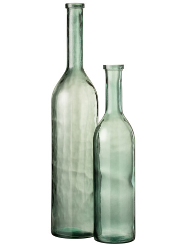 Vase Cancun en verre vert grandJ-Line