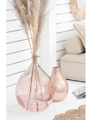 Vase Lisbonne en verre saumon grandJ-Line