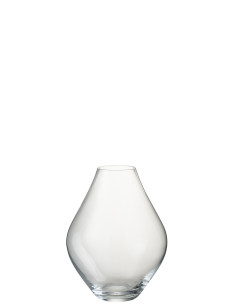 Vase en verre transparent grand AbbyJ-Line