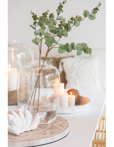 Vase Cleo en verre transparent petitJ-Line