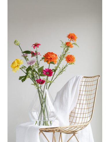 Vase en verre transparent grand AbbyJ-Line