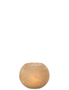 Vase Soda en verre rond doré petitJ-Line 2