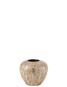 Vase Nuye Coquilles de balles / Bambou BeigeJ-Line