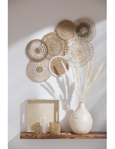 Vase Nuye Gouttes Coquillages / Bambou IvoireJ-Line 2