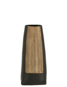 Vase Maria Long en céramique noir petitJ-Line