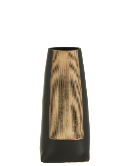 Vase Maria Long en céramique noir petitJ-Line Vase Maria Long en céramique noir petitJ-Line