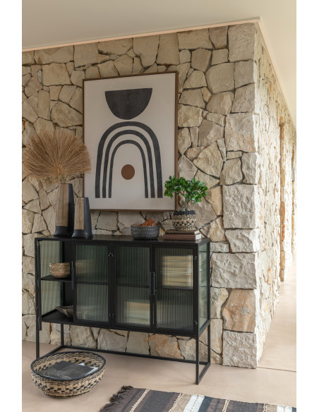 Vase Maria Long en céramique noir petitJ-Line Vase Maria Long en céramique noir petitJ-Line