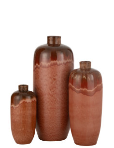 Vase en céramique rouge grand AlineJ-Line 2