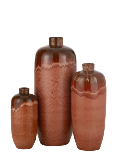 Vase en céramique rouge grand AlineJ-Line