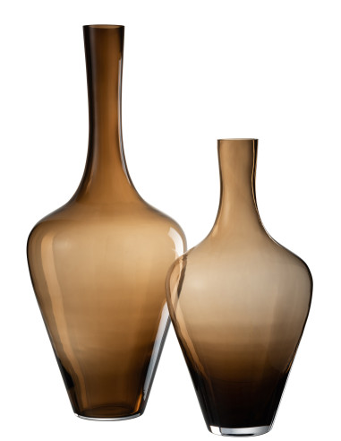 Vase Joni en verre ambre grandJ-Line