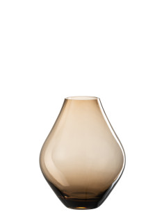 Vase en verre ambre petit AbbyJ-Line