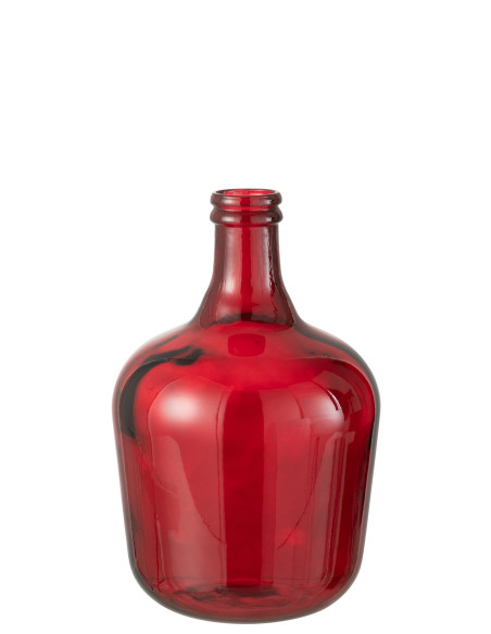 Vase Carafe Verre Rouge MoyenJ-Line Vase Carafe Verre Rouge MoyenJ-Line