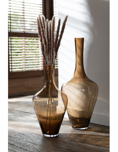 Vase Joni en verre ambre grandJ-Line