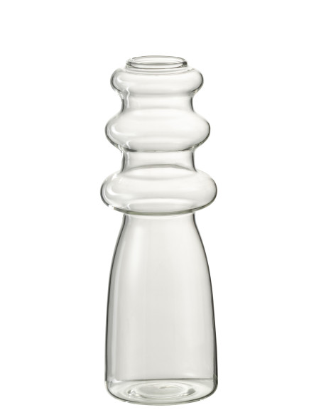 Vase Luna en verre transparent petitJ-Line Vase Luna en verre transparent petitJ-Line