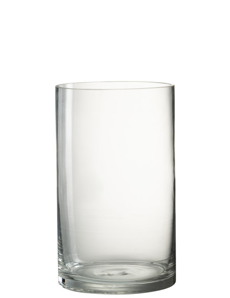 Vase cylindre en verre transparent moyenJ-Line Vase cylindre en verre transparent moyenJ-Line