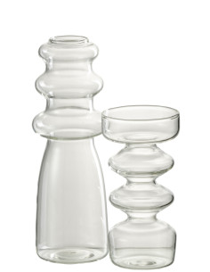 Vase Luna en verre transparent petitJ-Line 2