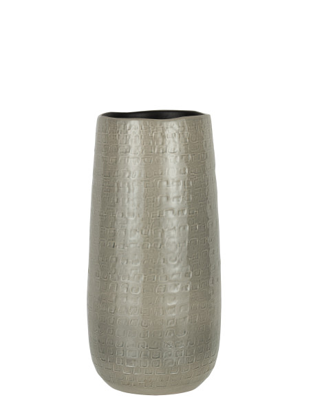 Motif de vase en céramique gris clair petitJ-Line