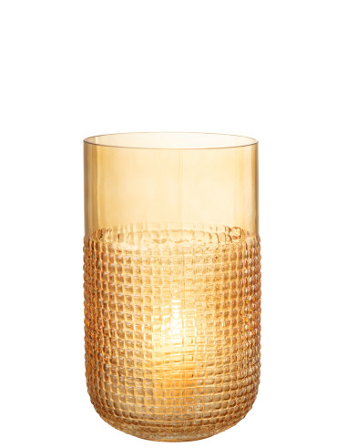 Motif de vase en verre orange moyenJ-Line