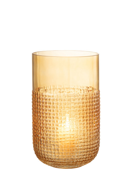 Motif de vase en verre orange moyenJ-Line