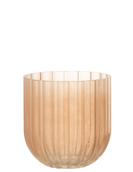 Vase Yoni en verre pêche petitJ-Line Vase Yoni en verre pêche petitJ-Line