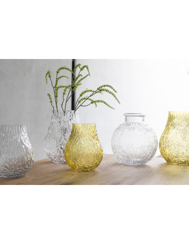 Vase Balle en Verre Taillé Transparent PetitJ-Line
