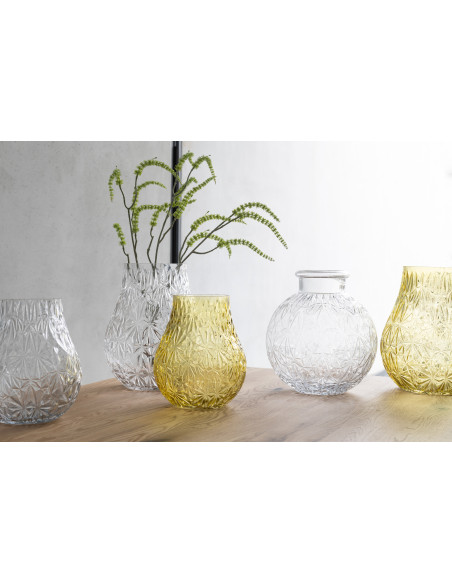 Vase Balle en Verre Taillé Transparent PetitJ-Line Vase Balle en Verre Taillé Transparent PetitJ-Line