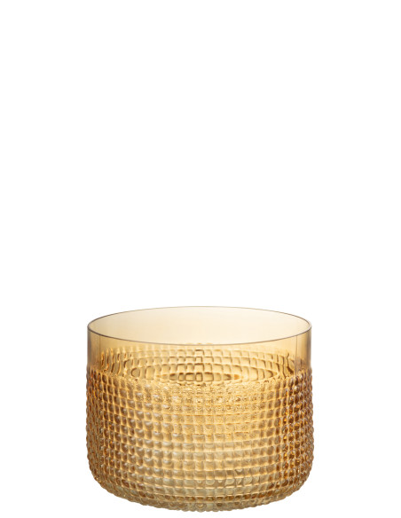 Grand vase en verre orange à motifJ-Line Grand vase en verre orange à motifJ-Line